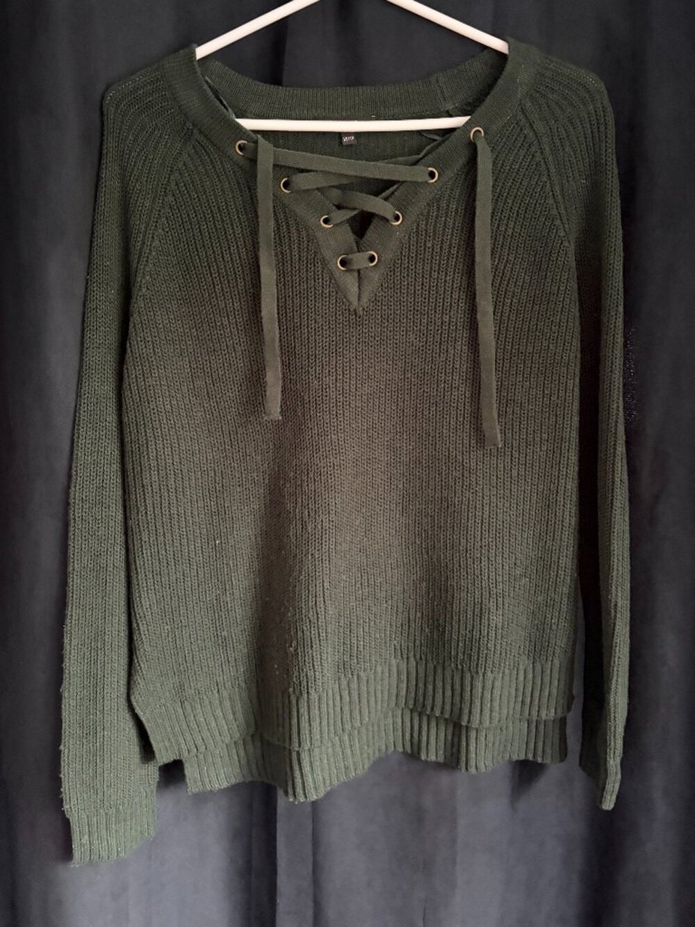 Cozy Knit Sweater w/ Strings